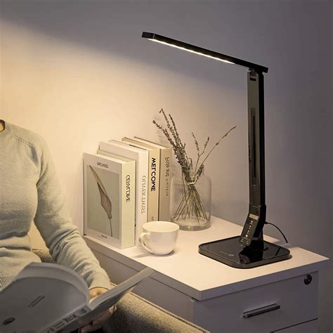 TaoTronics LED Desk Lamp with USB Ports and Outlets