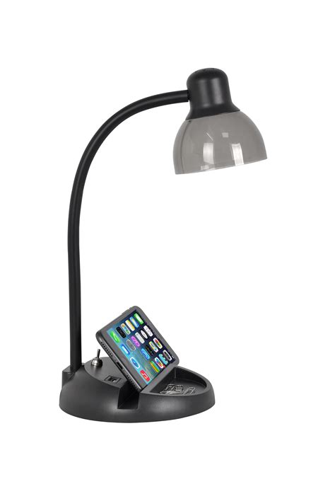 OttLite LED Desk Lamp with Outlets and USB Ports