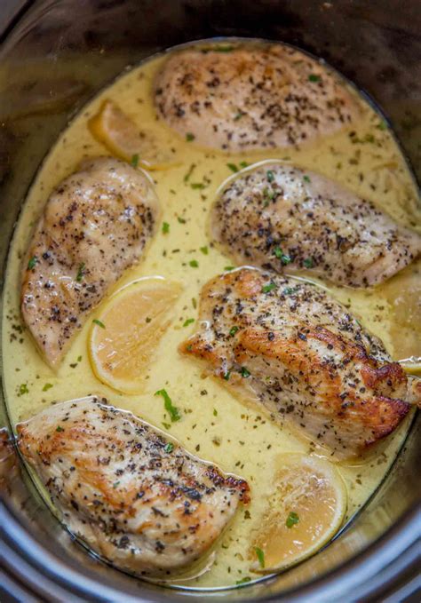 Slow Cooker Lemon-Herb Chicken