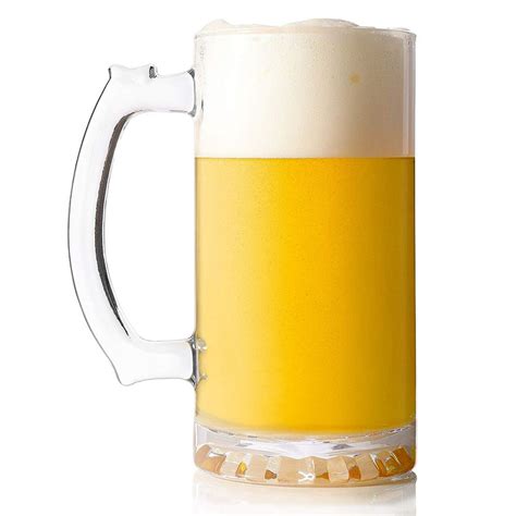 Glass Beer Mug with Handle