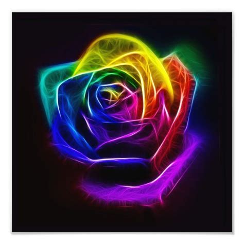 Rainbow Crystal Rose